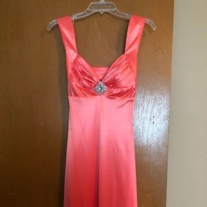 B. Smart Coral Prom Dress
